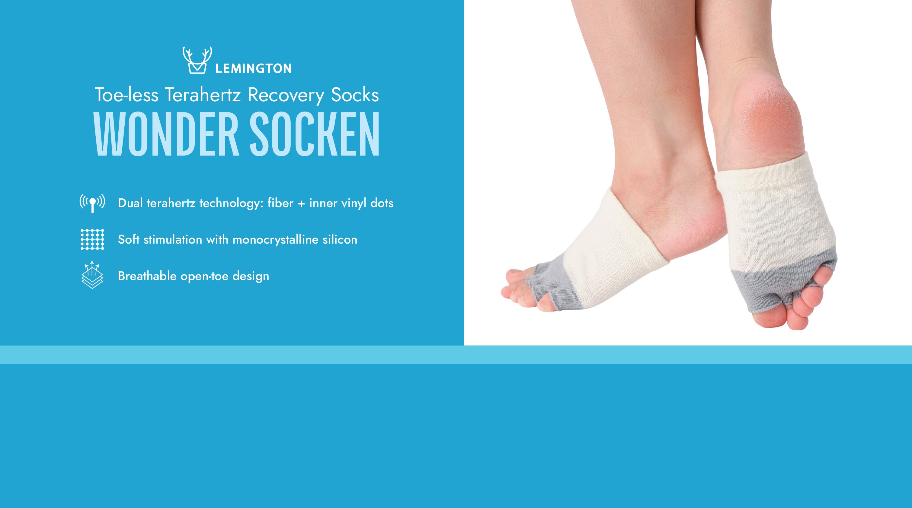 Wonder Socken - Toe-Less Terahertz Recovery Socks